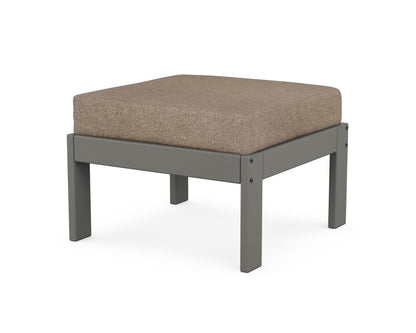 POLYWOOD® Vineyard Modular Ottoman in Slate Grey / Spiced Burlap