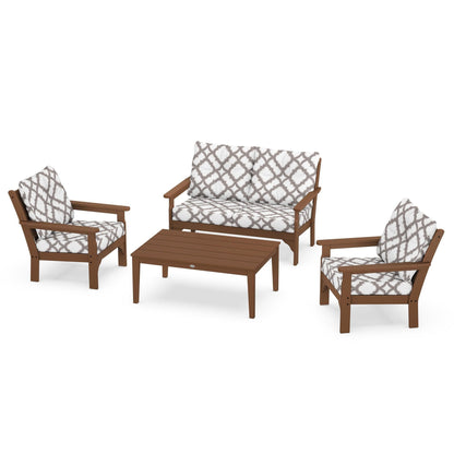 Vineyard 4 Piece Deep Seating Set - Teak