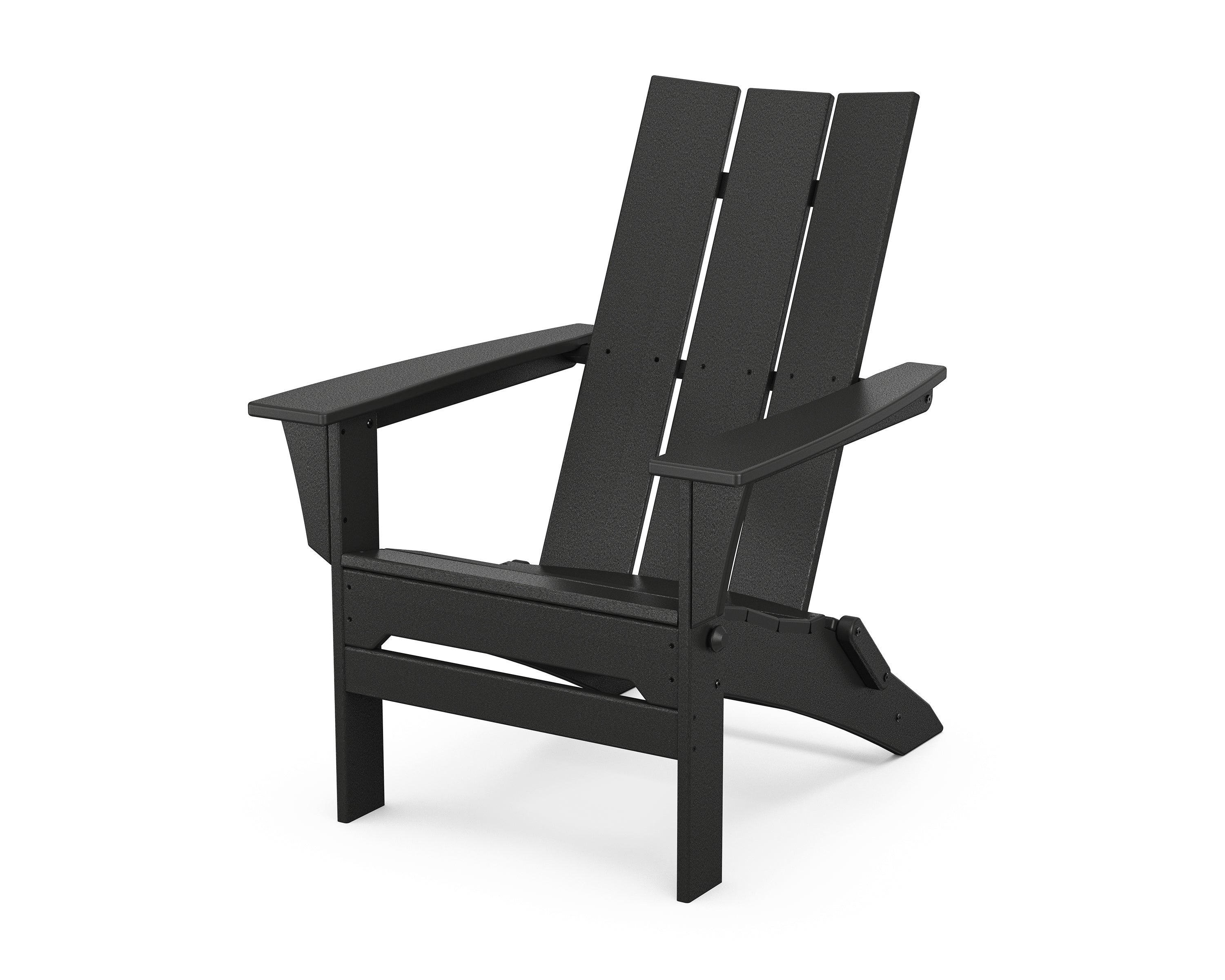 POLYWOOD® Modern Folding Adirondack in Black