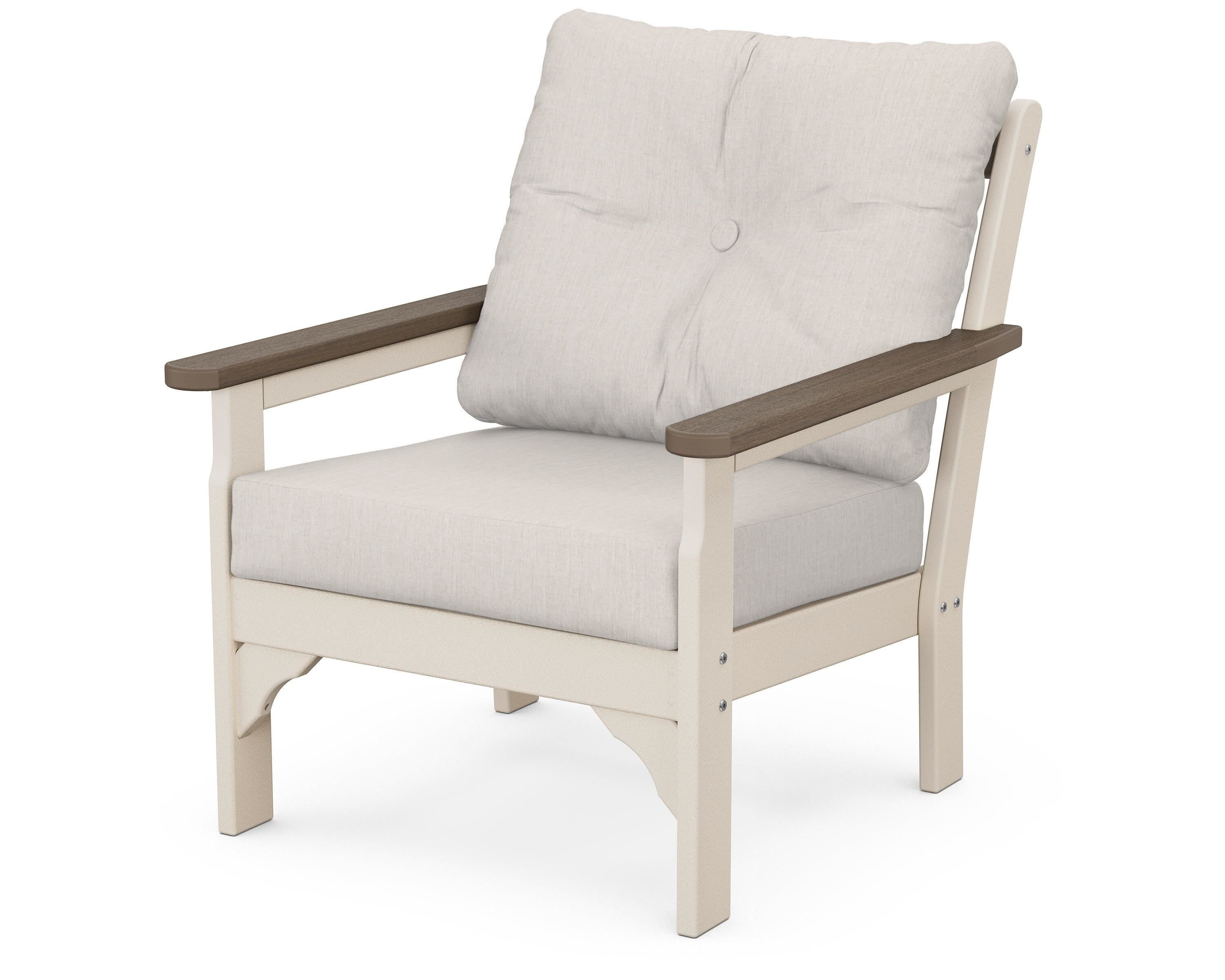 POLYWOOD® Vineyard Deep Seating Chair in Sand / Kona / Cast Ash