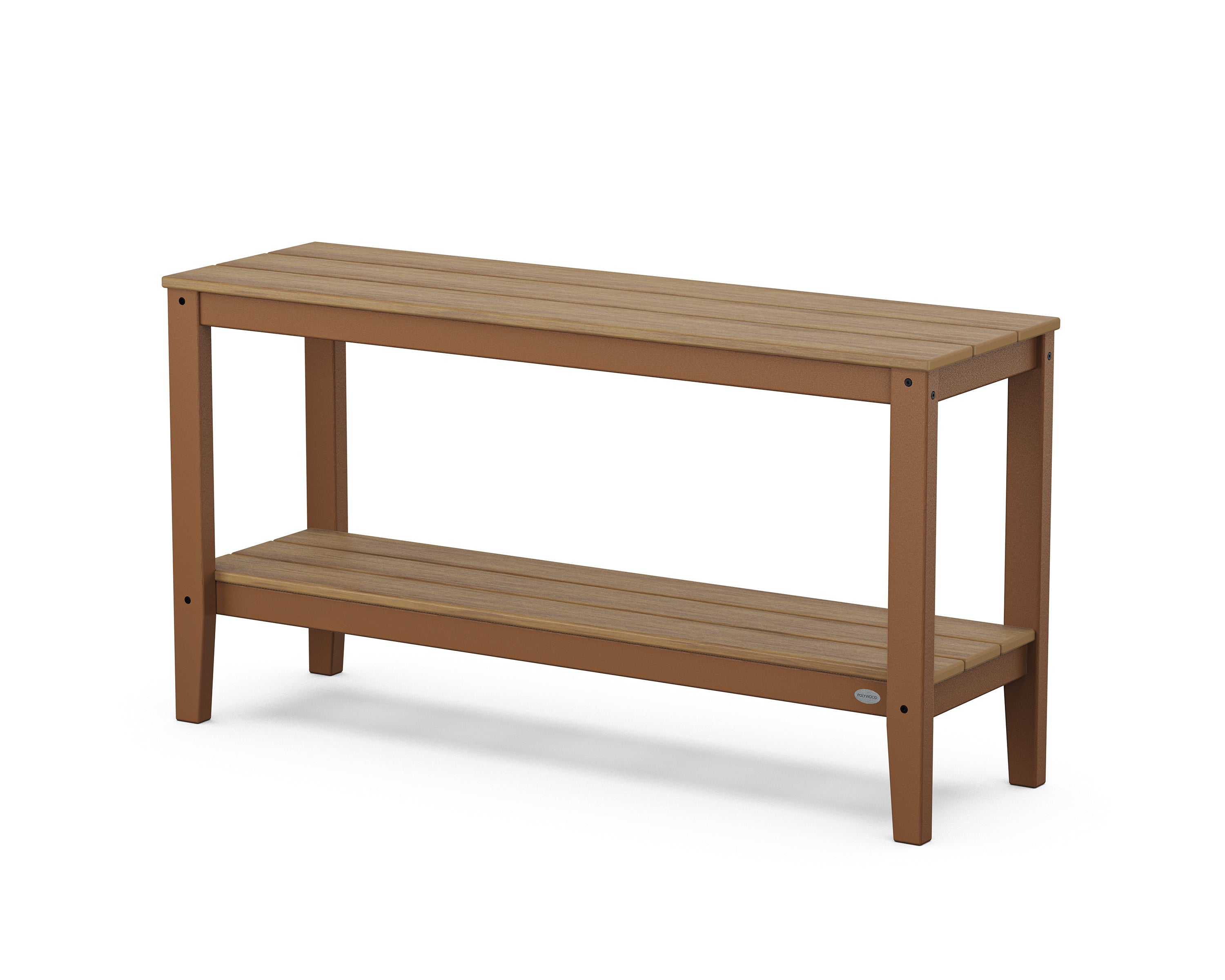 POLYWOOD® Newport 55" Console Table in Teak / Natural
