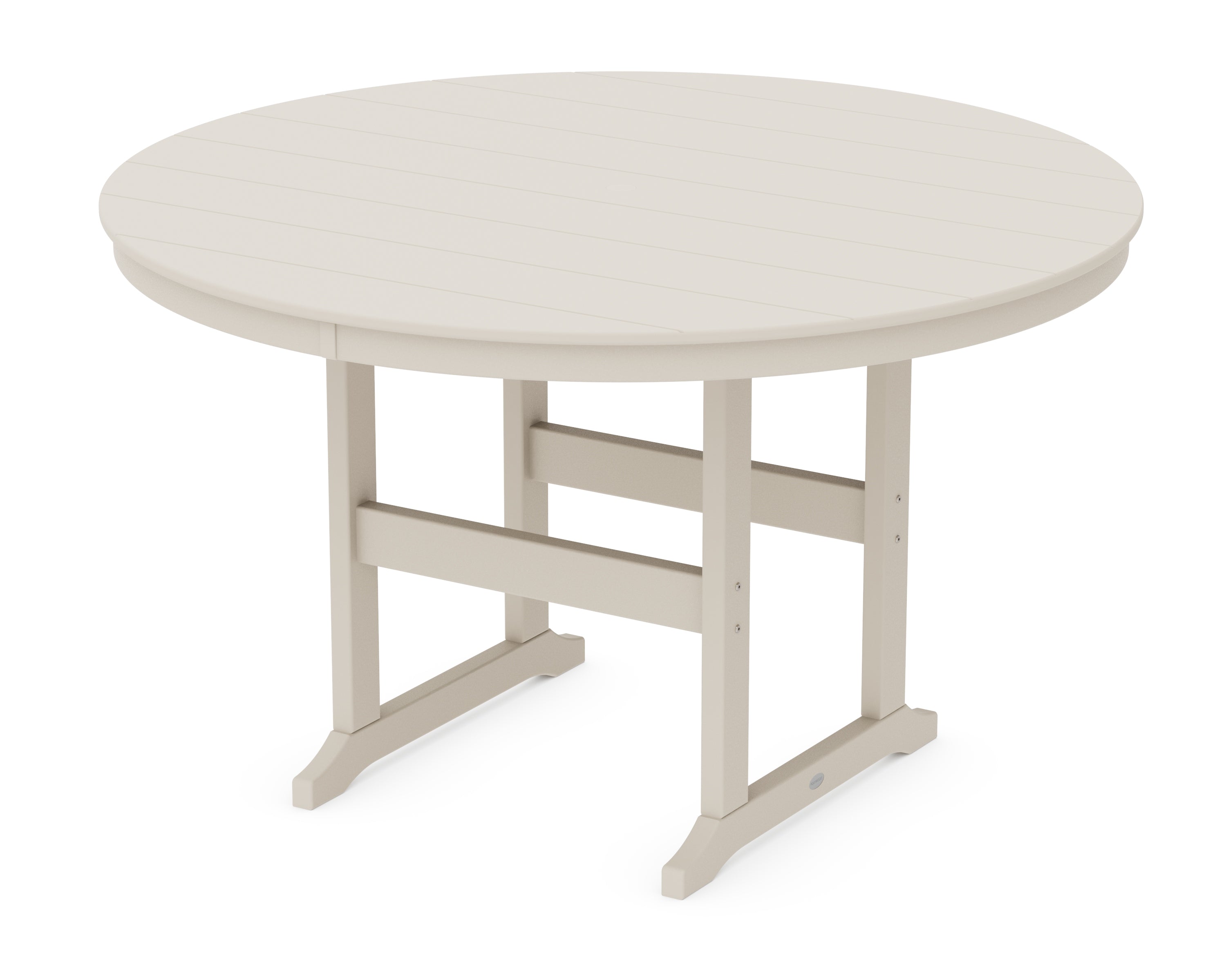 POLYWOOD® 60" Round Farmhouse Counter Table in Sand