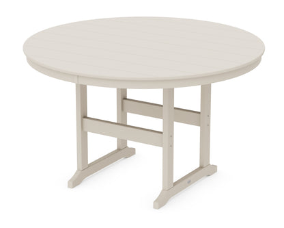 POLYWOOD® 60" Round Farmhouse Counter Table in Sand