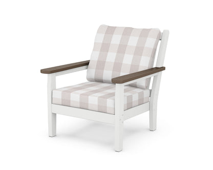 Chippendale Deep Seating Chair - White