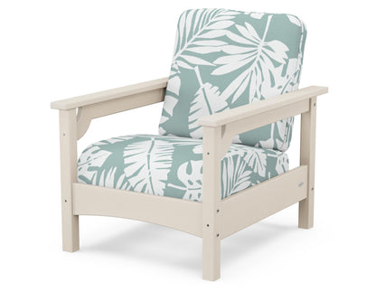 POLYWOOD® Club Chair in Sand / Leaf Glacier Spa