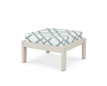 Unbranded Deep Seating Ottoman in Sand / Trellis Glacier Spa