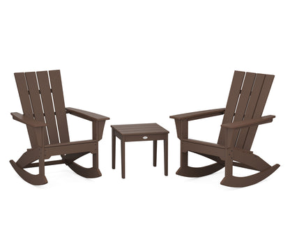 POLYWOOD® Quattro 3-Piece Rocker Set in Mahogany
