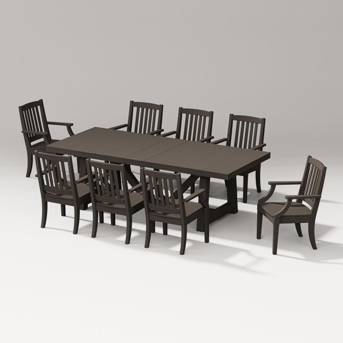 Estate 9-piece A-frame Table Dining Set