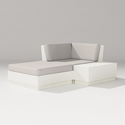 PW Designer Series Elevate Corner Chaise in Vintage White / Cast Ash