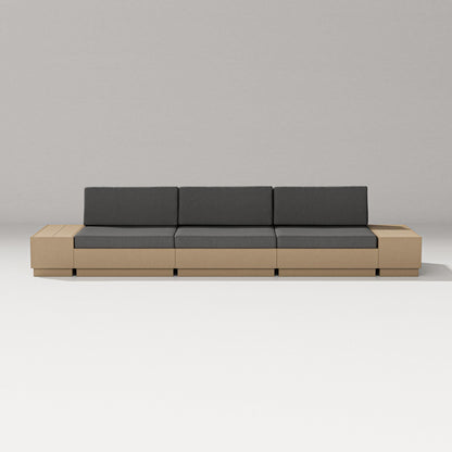 PW Designer Series Elevate Straight Sectional in Vintage Sahara / Spectrum Carbon