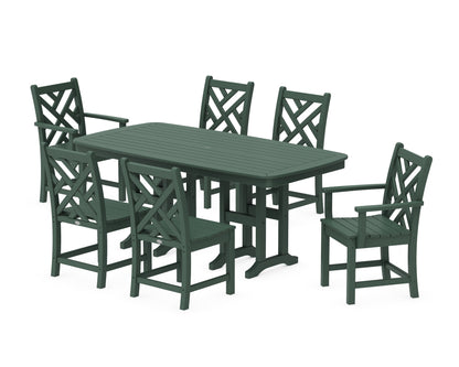POLYWOOD® Chippendale 7-Piece Dining Set in Green