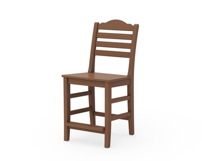 Draper James™ by  POLYWOOD® Savannah Counter Side Chair in Teak
