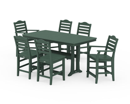 Draper James™ by  POLYWOOD® Savannah 7-Piece Counter Set with Trestle Legs in Green