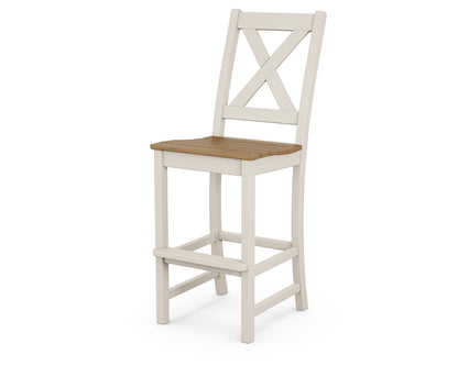 POLYWOOD® Braxton Bar Side Chair in Sand / Natural