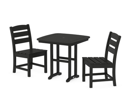 POLYWOOD® Lakeside Side Chair 3-Piece Dining Set in Black