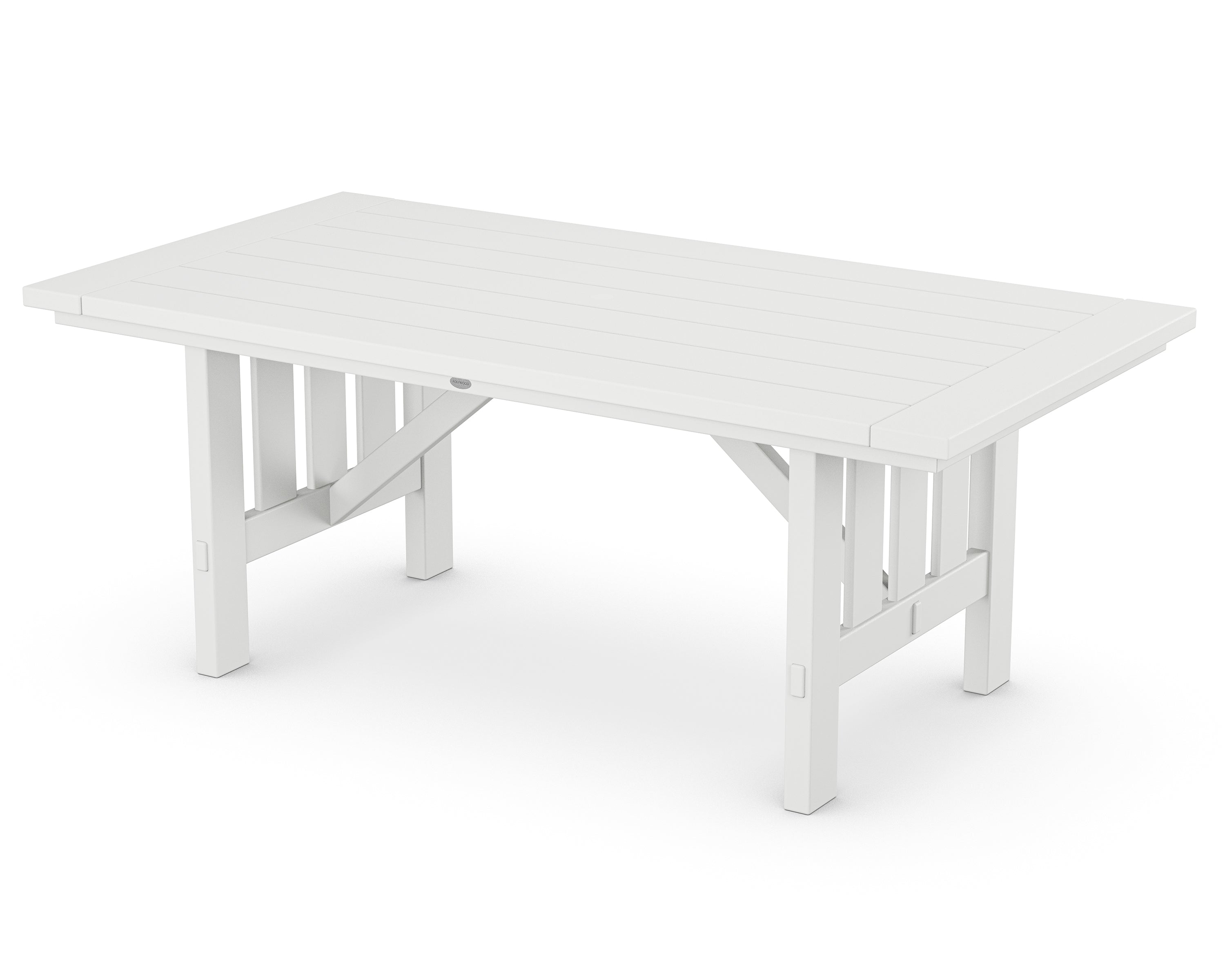 POLYWOOD® Mission 39" x 75" Dining Table in White