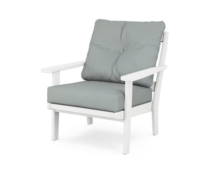 POLYWOOD® Mission Deep Seating Chair in White / Spa