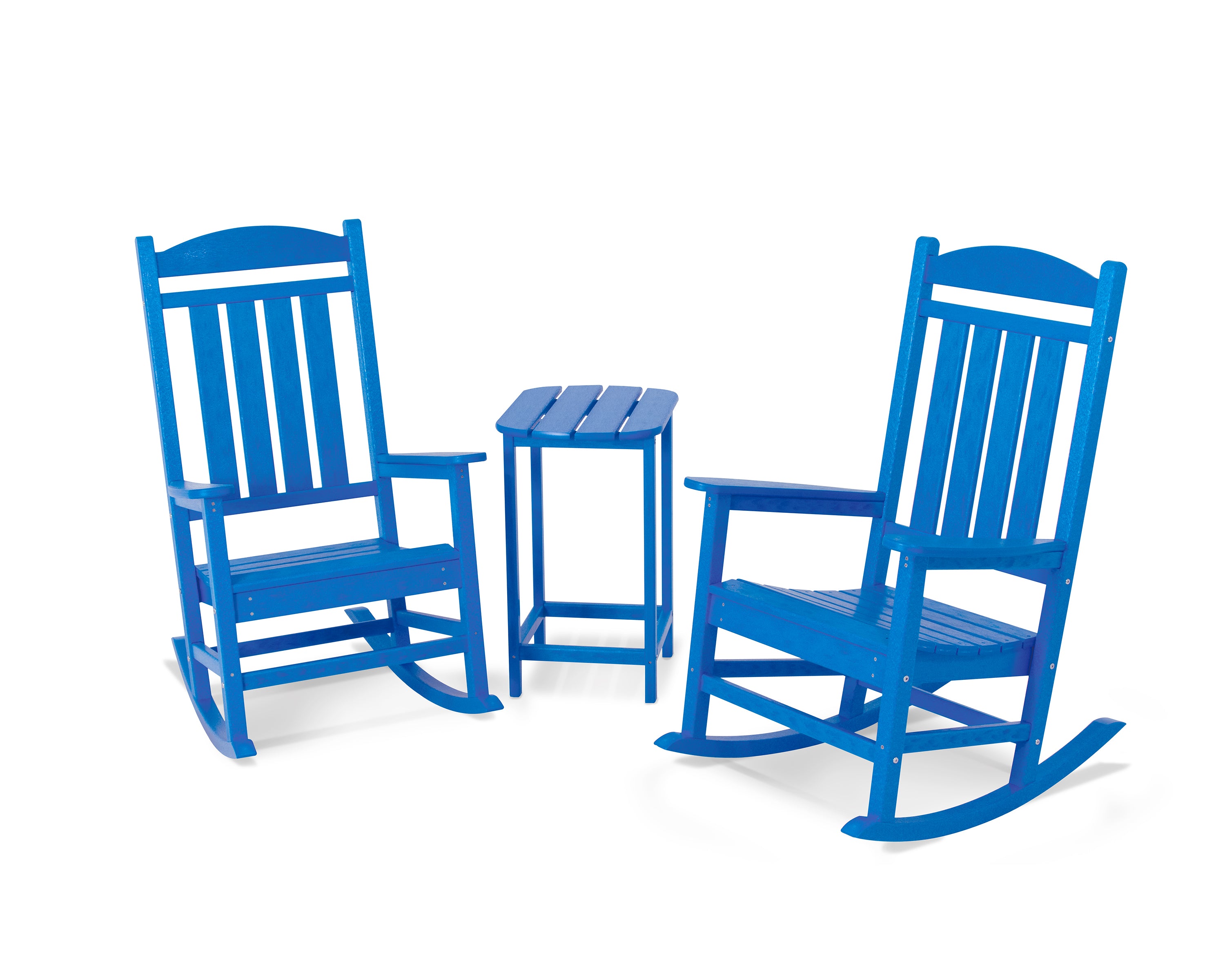 POLYWOOD® Presidential Rocker 3-Piece Set in Pacific Blue