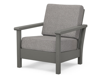 POLYWOOD® Harbour Deep Seating Chair in Slate Grey / Grey Mist