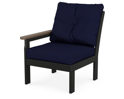 Vineyard Modular Left Arm Chair - Black