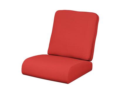 POLYWOOD® Club Seat/Back Cushion in Crimson Linen
