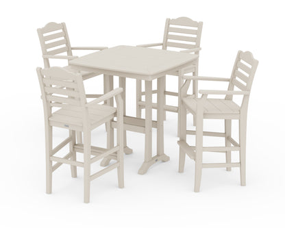 Draper James™ by  POLYWOOD® Savannah 5-Piece Bar Set with Trestle Legs in Sand