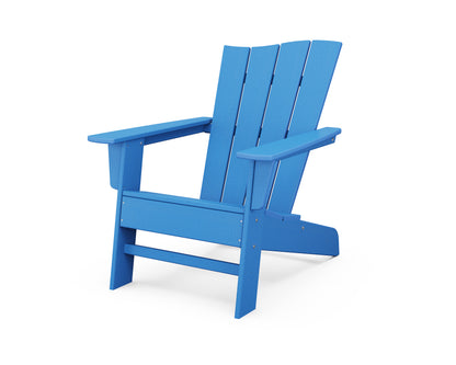 POLYWOOD® The Wave Chair Right in Pacific Blue