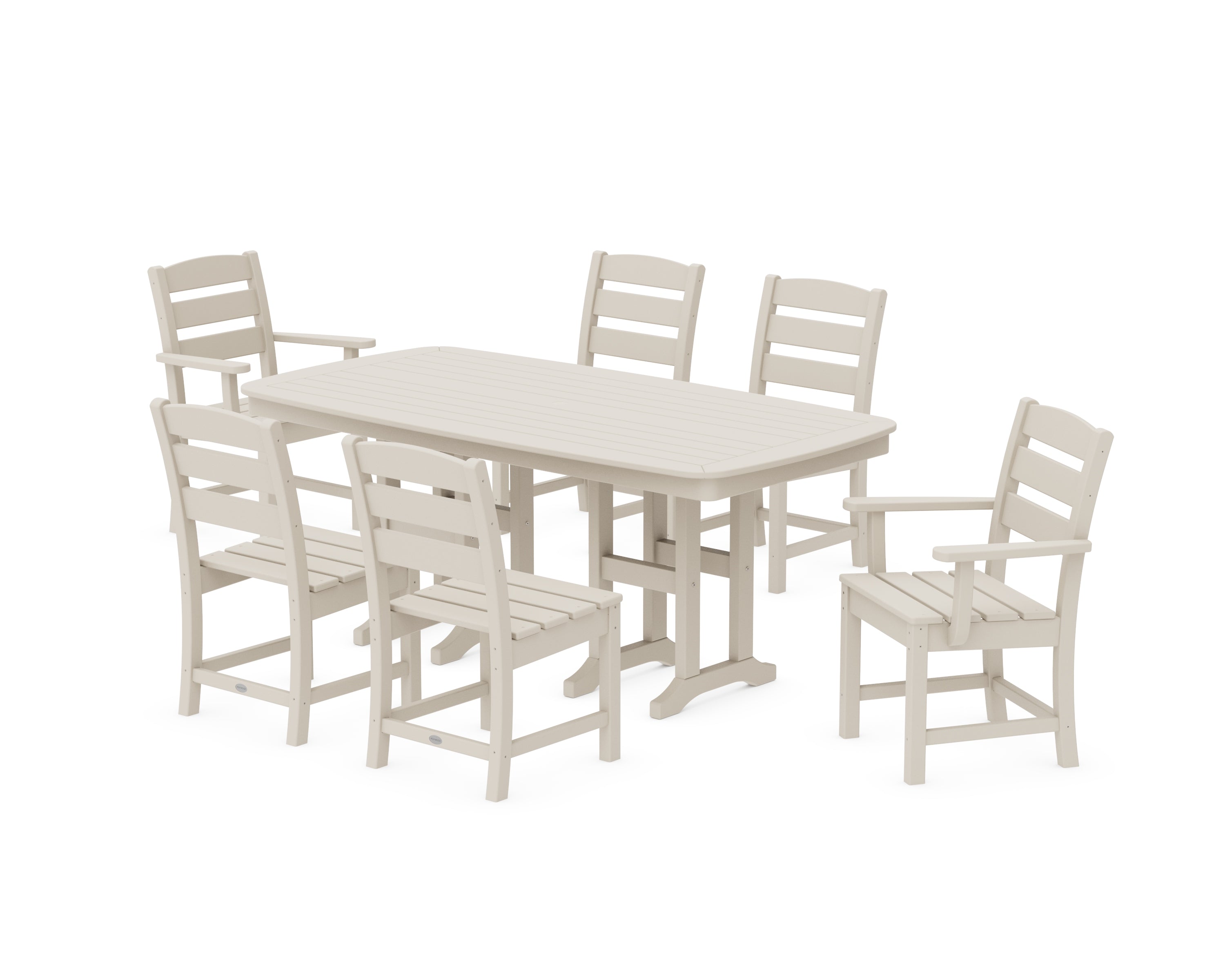 POLYWOOD® Lakeside 7-Piece Dining Set in Sand