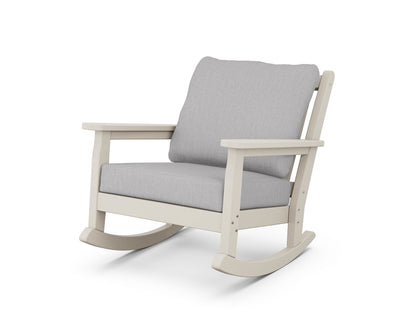 POLYWOOD® Chippendale Deep Seating Rocking Chair in Sand / Granite