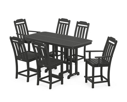 Country Living Cottage 7-Piece Counter Set in Black