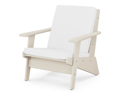 POLYWOOD® Riviera Modern Lounge Chair in Sand / Natural