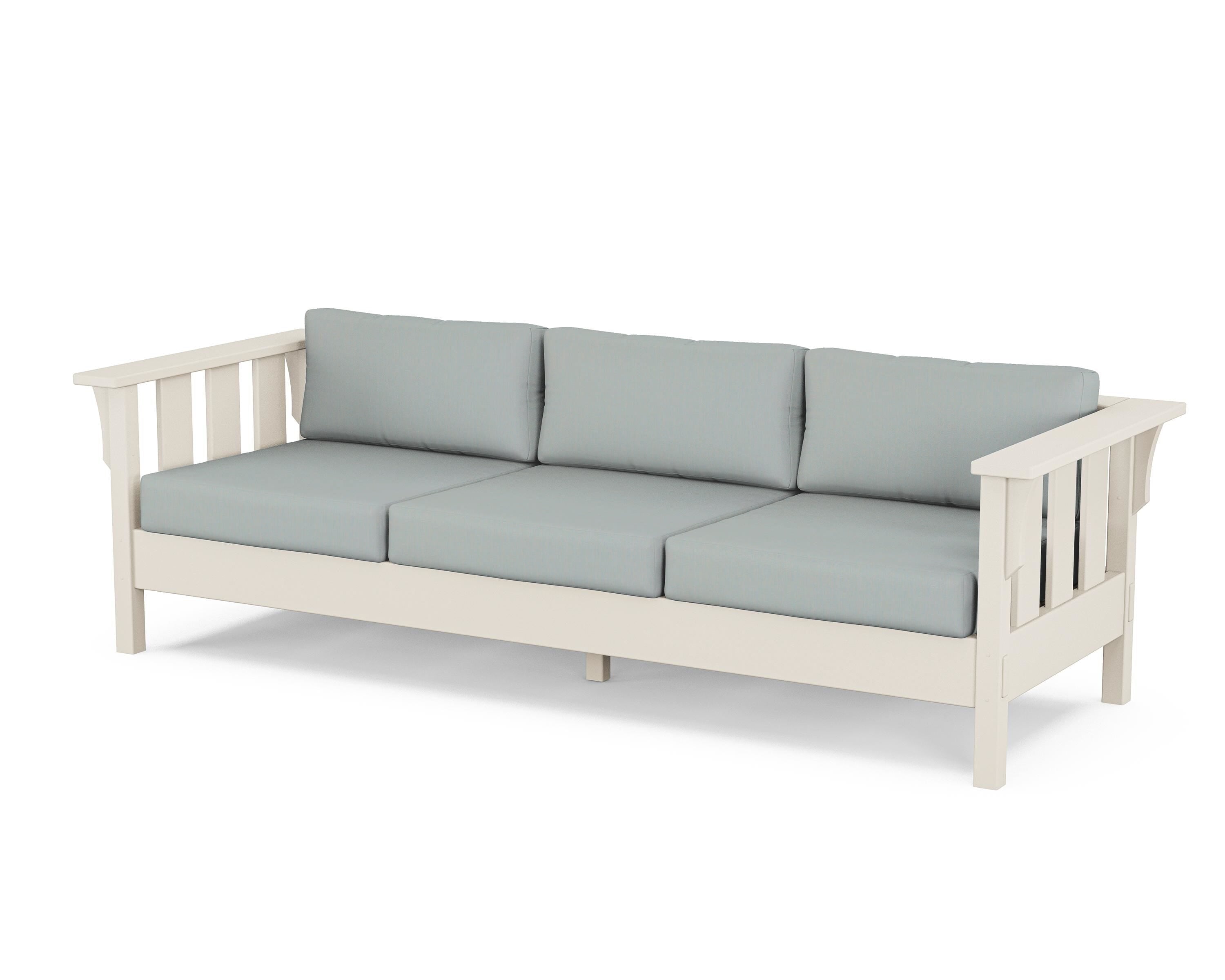 Martha Stewart by POLYWOOD® Acadia Deep Seating Sofa in Sand / Spa