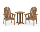 Vineyard Adirondack 3-Piece Round Dining Set