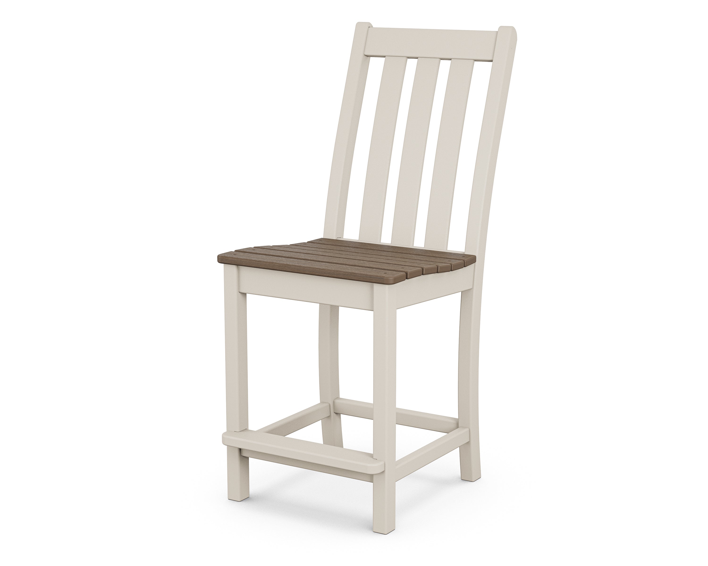 POLYWOOD® Vineyard Counter Side Chair in Sand / Kona