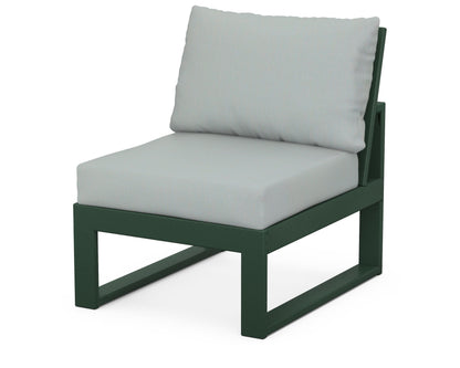 Unbranded Modular Armless Chair in Green / Spa