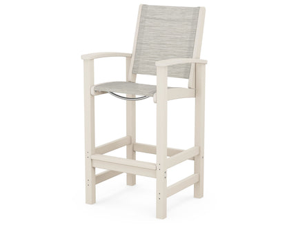 POLYWOOD® Coastal Bar Chair in Sand / Birch Sling
