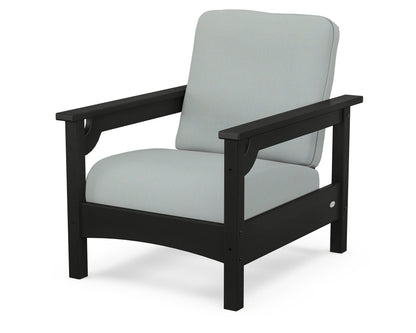 POLYWOOD® Club Chair in Black / Spa