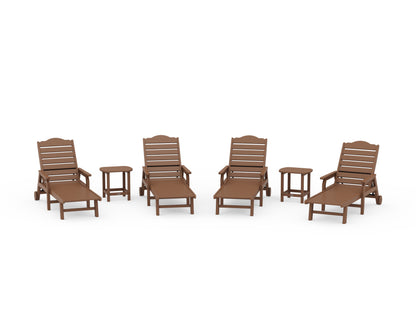 Draper James™ by  POLYWOOD® 6-Piece Savannah Chaise Lounge Set in Teak