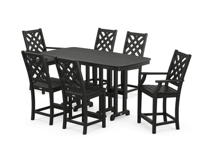 Country Living Wovendale 7-Piece Counter Set in Black