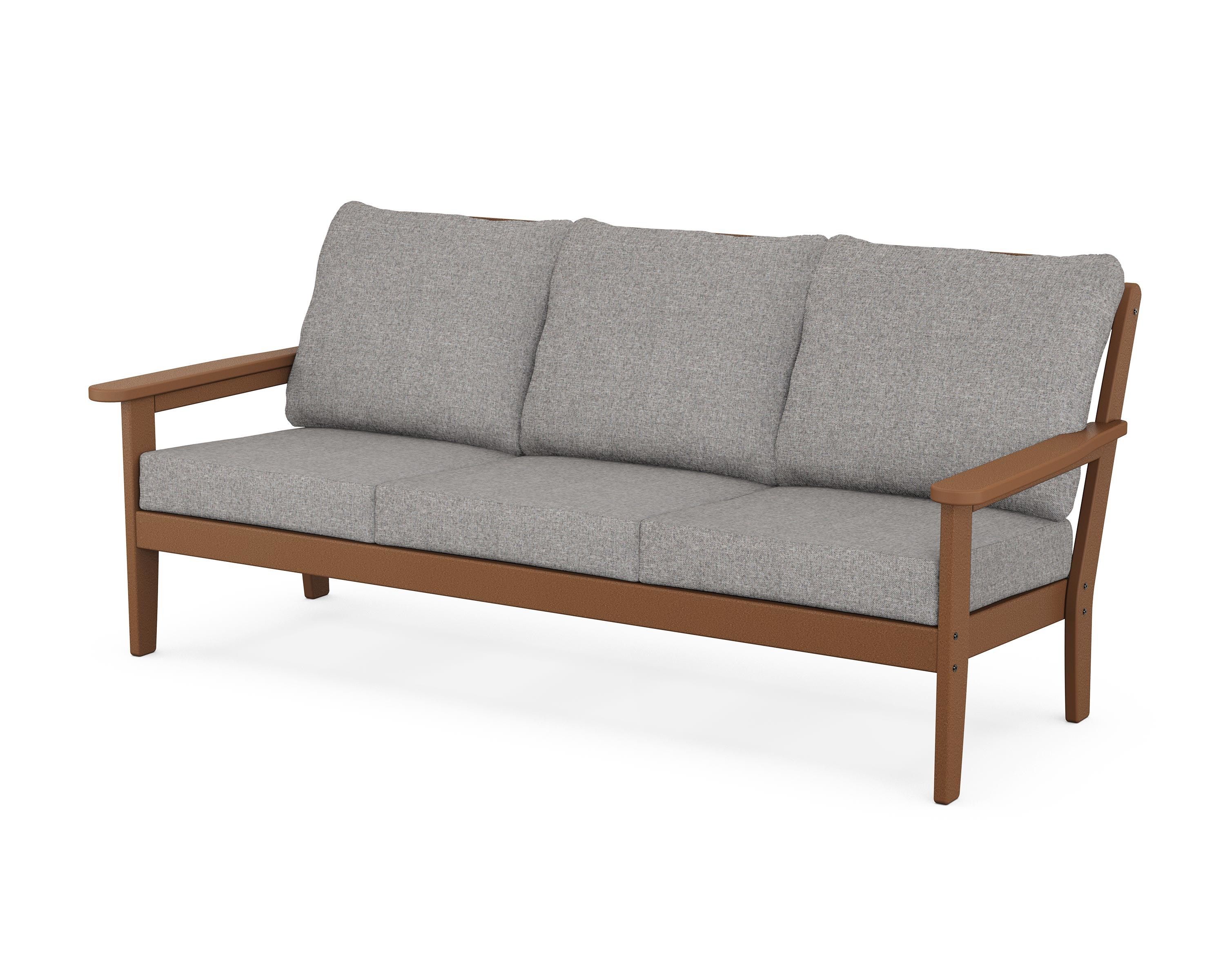 Country Living Cottage Deep Seating Sofa in Teak / Grey Mist