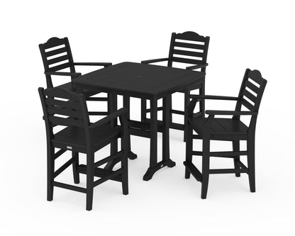 Draper James™ by  POLYWOOD® Savannah 5-Piece Counter Set with Trestle Legs in Black