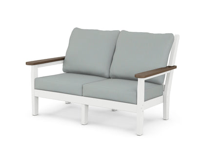 Chippendale Deep Seating Loveseat - White