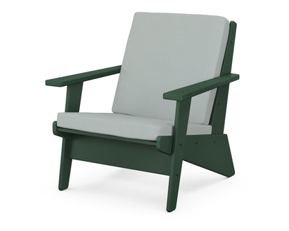 POLYWOOD® Riviera Modern Lounge Chair in Green / Spa