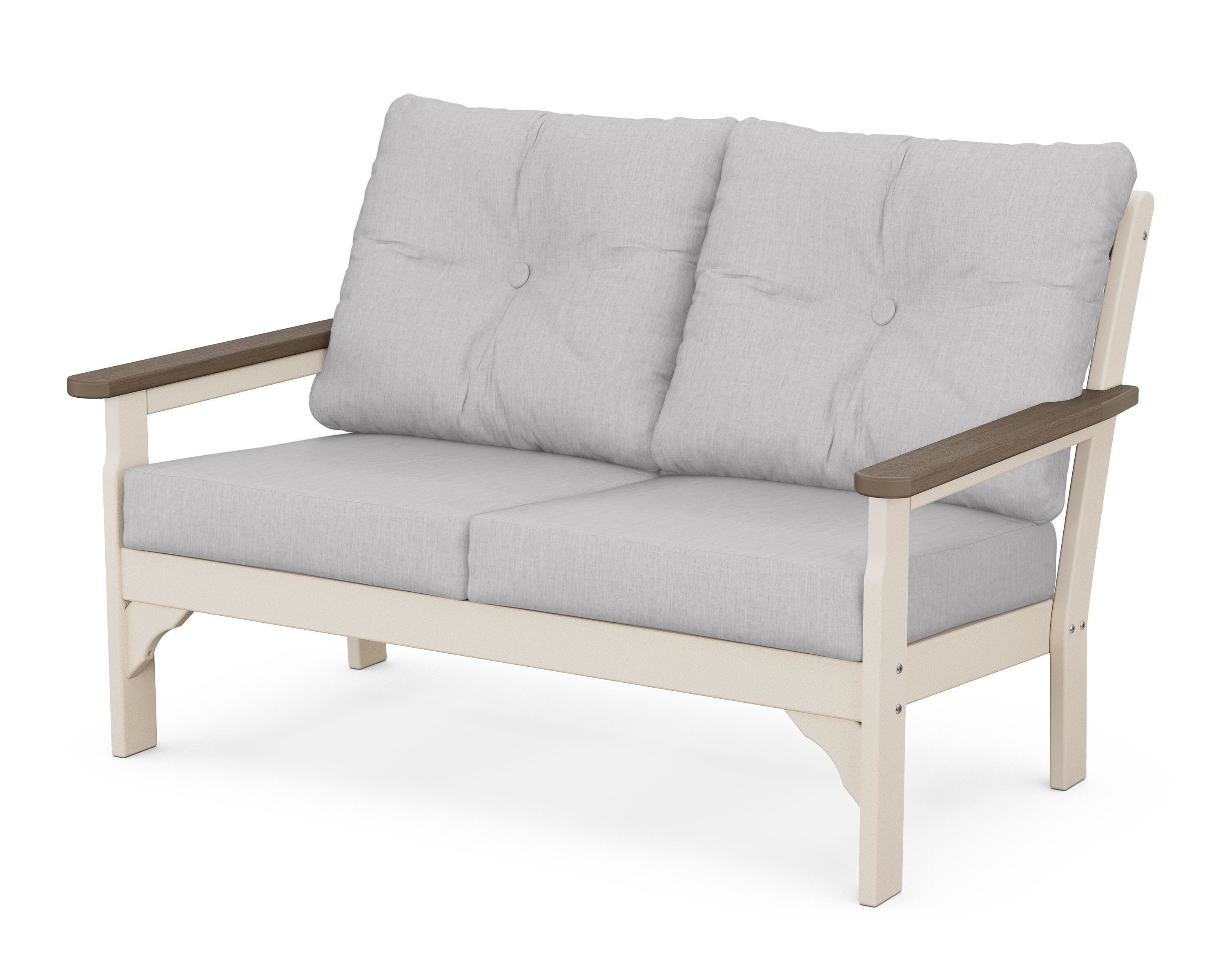 POLYWOOD® Vineyard Deep Seating Loveseat in Sand / Kona / Granite
