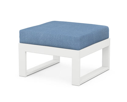 Unbranded Modular Ottoman - Modern in White / Sky Blue