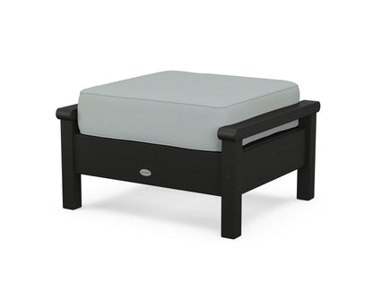 POLYWOOD® Harbour Deep Seating Ottoman in Black / Spa