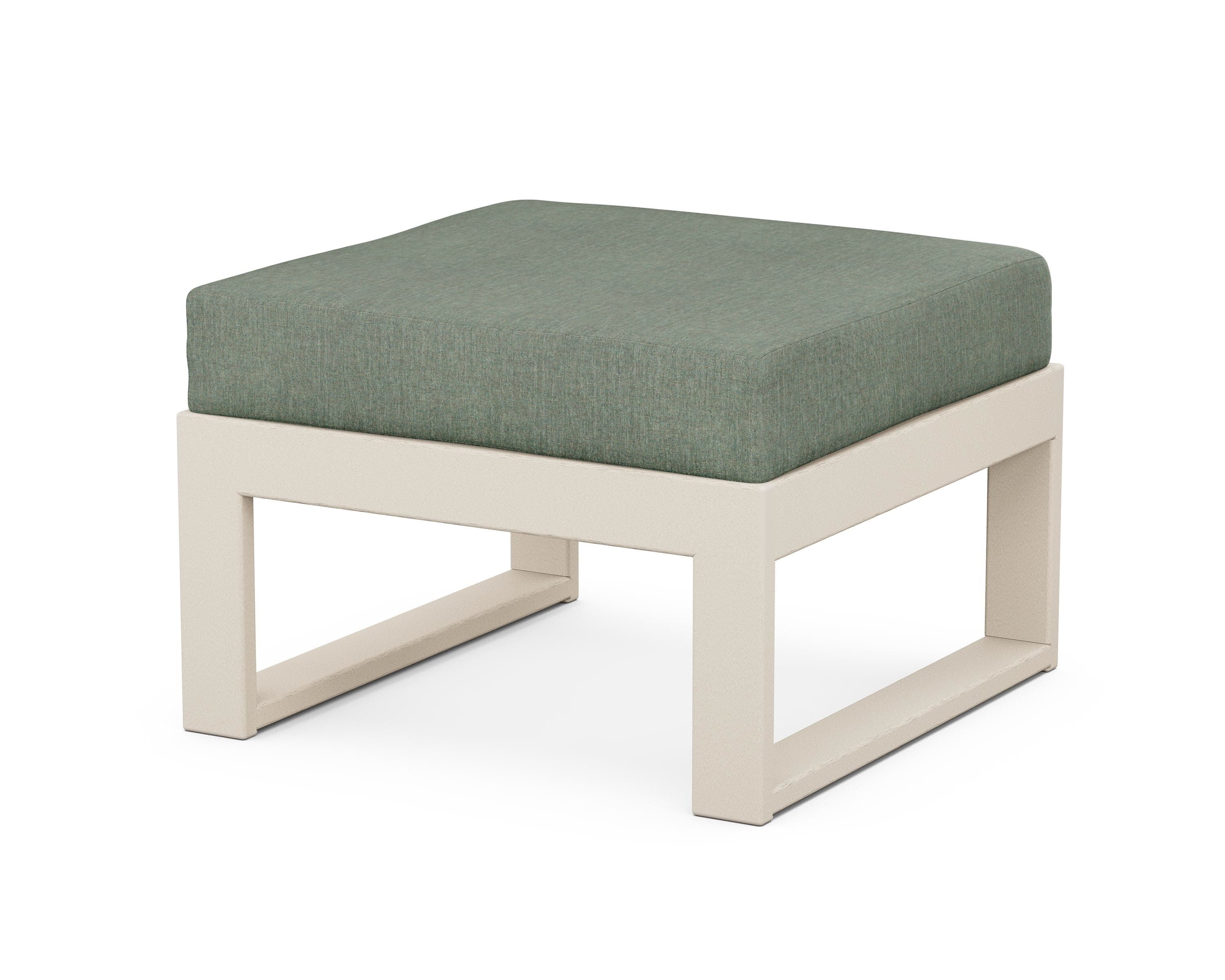 Unbranded Modular Ottoman - Modern in Sand / Cast Sage