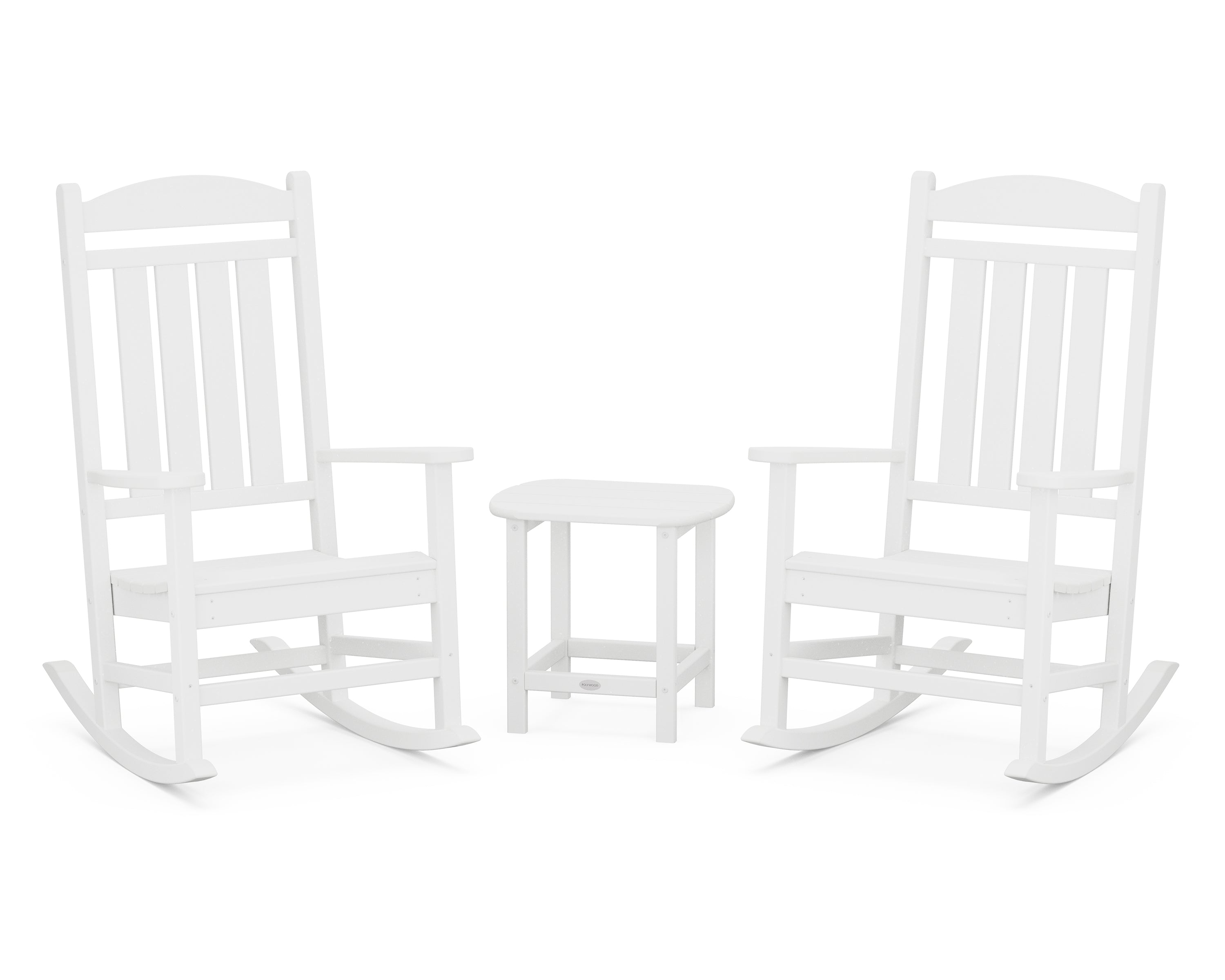 POLYWOOD® Presidential Rocker 3-Piece Set in White