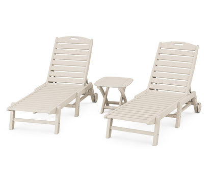 POLYWOOD® Nautical 3-Piece Chaise Set in Sand
