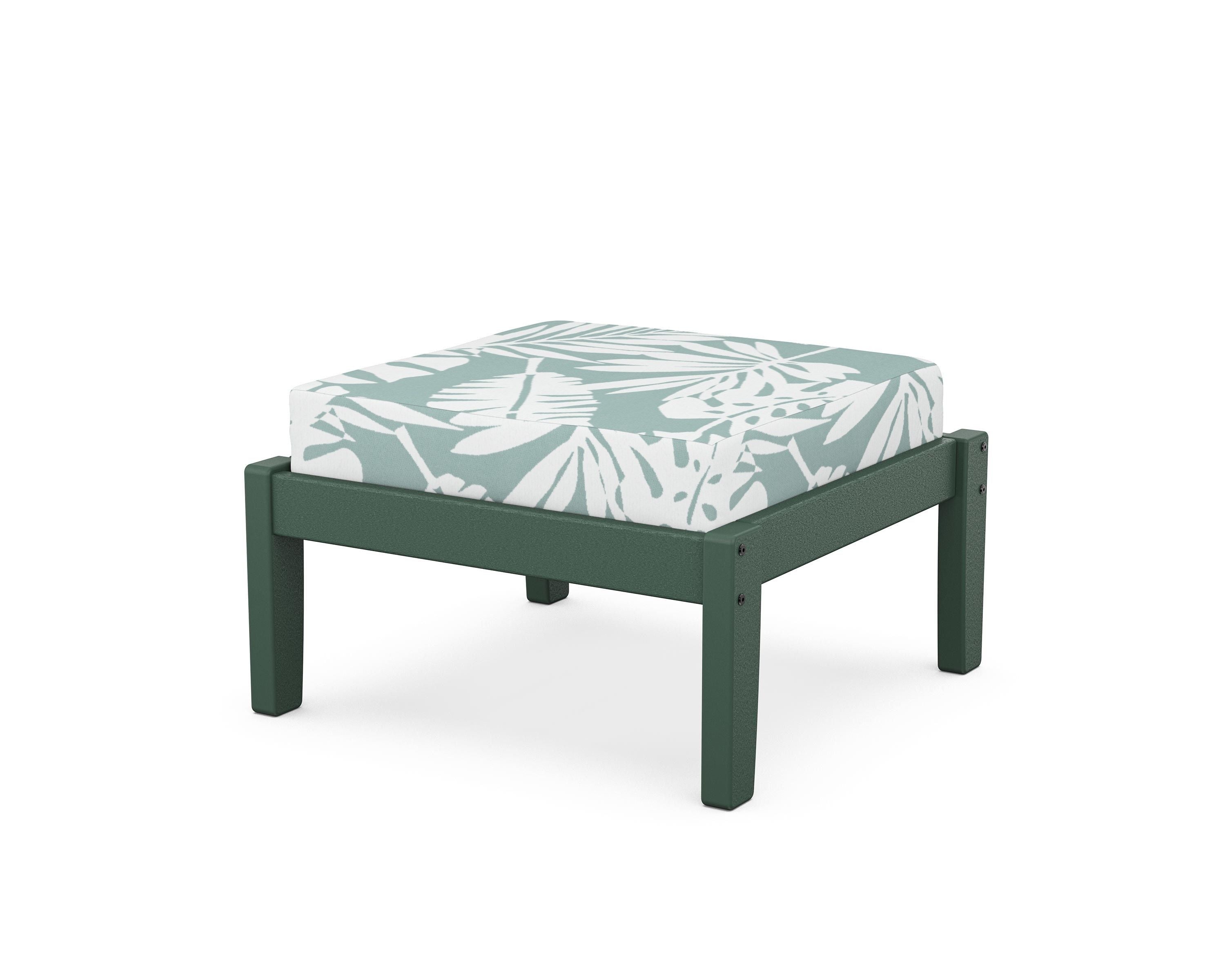 Unbranded Deep Seating Ottoman in Green / Leaf Glacier Spa